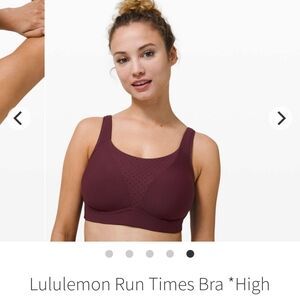 32D Lululemon Run Times Bra